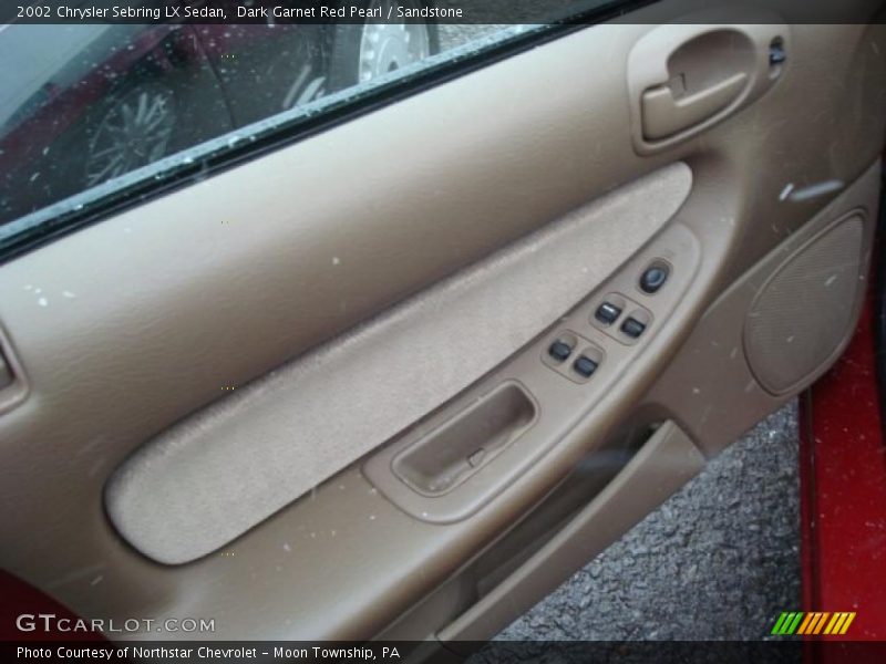 Dark Garnet Red Pearl / Sandstone 2002 Chrysler Sebring LX Sedan