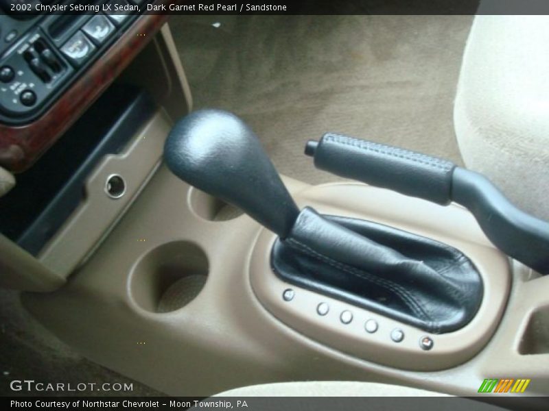 Dark Garnet Red Pearl / Sandstone 2002 Chrysler Sebring LX Sedan
