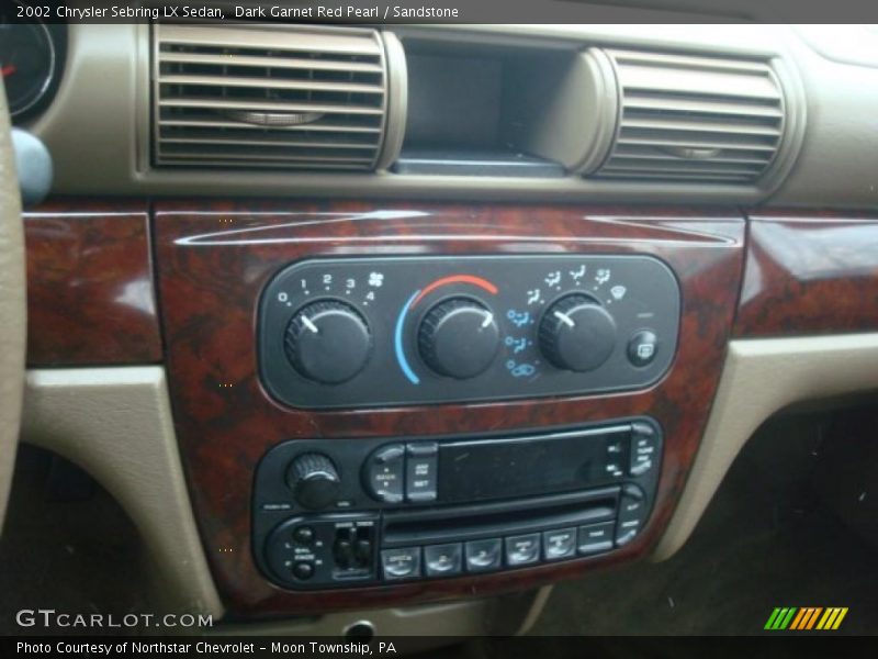 Dark Garnet Red Pearl / Sandstone 2002 Chrysler Sebring LX Sedan