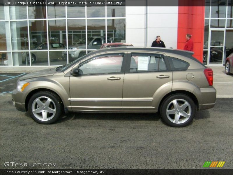 Light Khaki Metallic / Dark Slate Gray 2008 Dodge Caliber R/T AWD