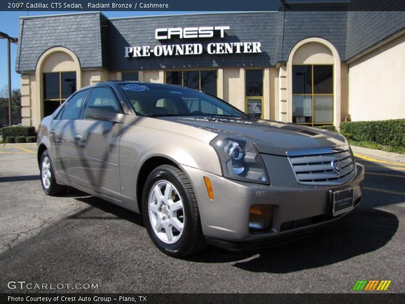 Radiant Bronze / Cashmere 2007 Cadillac CTS Sedan