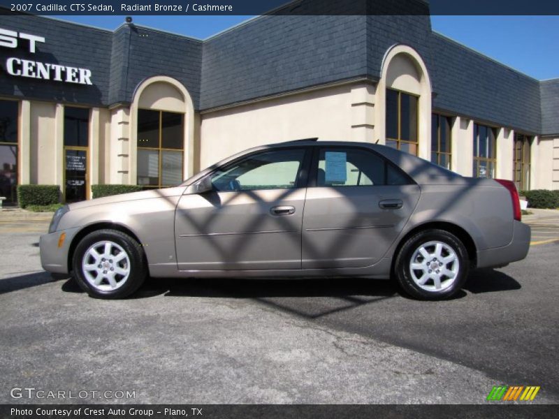 Radiant Bronze / Cashmere 2007 Cadillac CTS Sedan