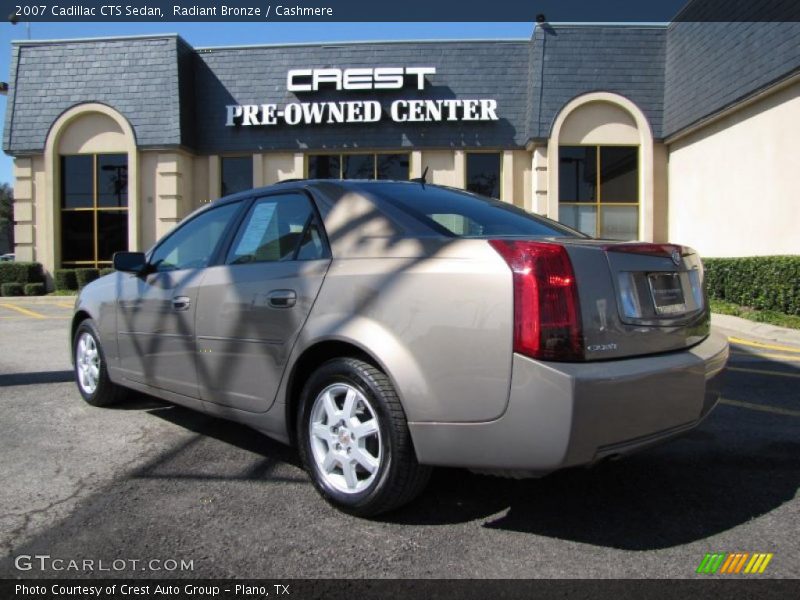 Radiant Bronze / Cashmere 2007 Cadillac CTS Sedan