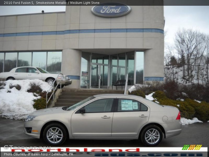 Smokestone Metallic / Medium Light Stone 2010 Ford Fusion S