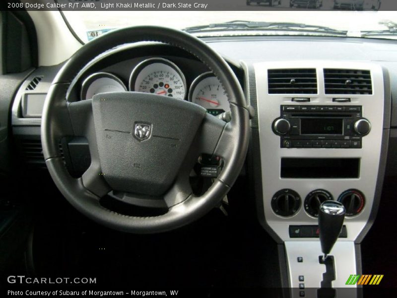 Light Khaki Metallic / Dark Slate Gray 2008 Dodge Caliber R/T AWD