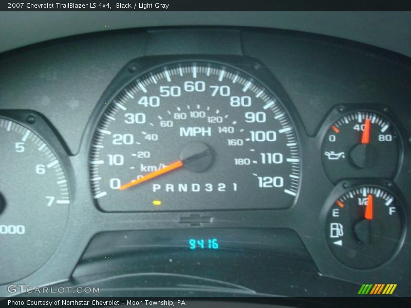 Black / Light Gray 2007 Chevrolet TrailBlazer LS 4x4