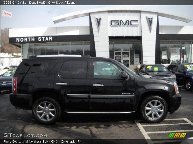 Onyx Black / Ebony 2008 GMC Yukon Denali AWD