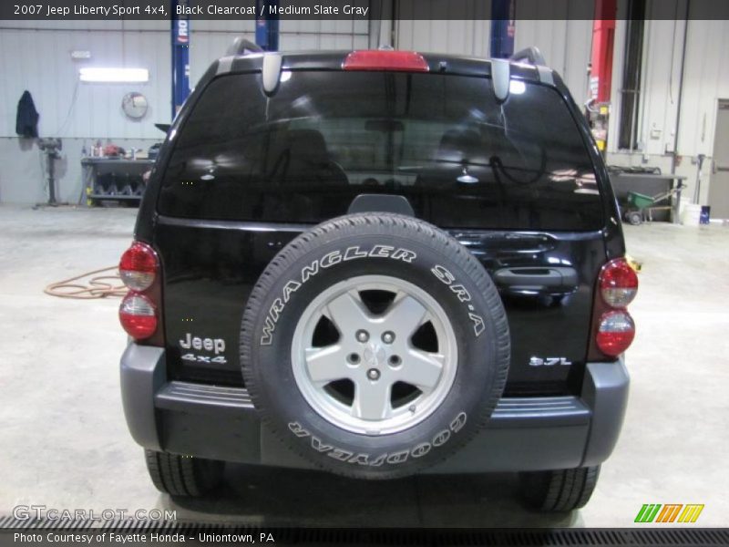 Black Clearcoat / Medium Slate Gray 2007 Jeep Liberty Sport 4x4