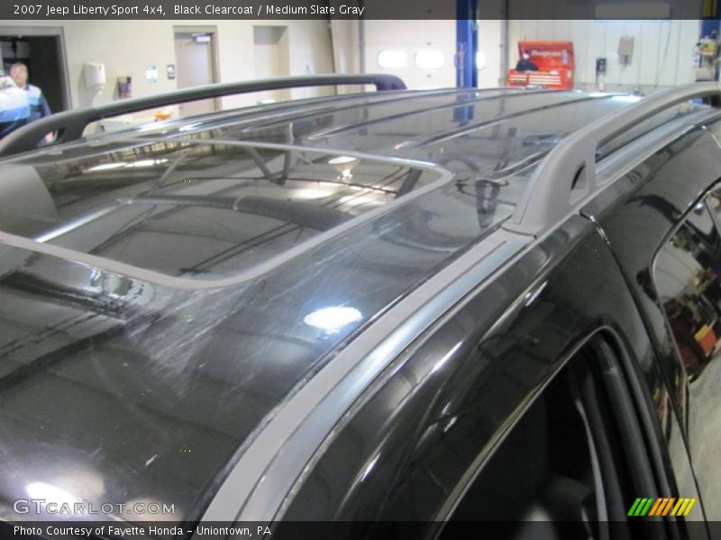 Black Clearcoat / Medium Slate Gray 2007 Jeep Liberty Sport 4x4