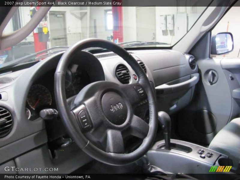 Black Clearcoat / Medium Slate Gray 2007 Jeep Liberty Sport 4x4