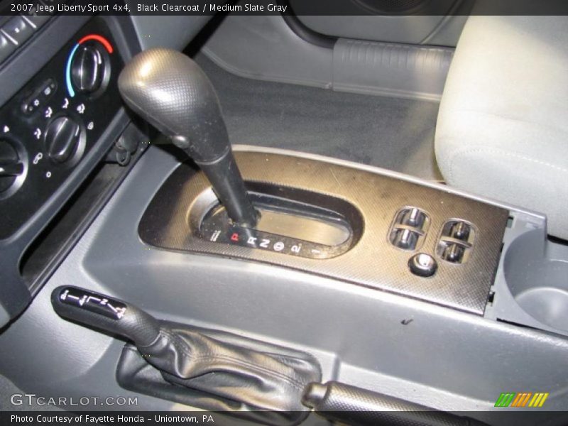 Black Clearcoat / Medium Slate Gray 2007 Jeep Liberty Sport 4x4