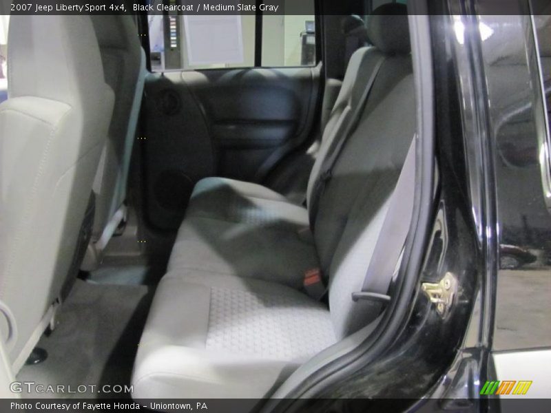 Black Clearcoat / Medium Slate Gray 2007 Jeep Liberty Sport 4x4