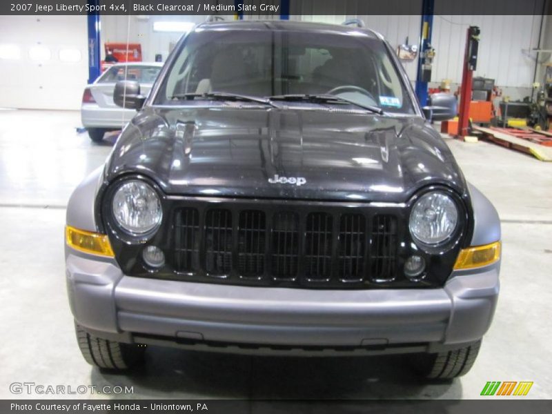 Black Clearcoat / Medium Slate Gray 2007 Jeep Liberty Sport 4x4