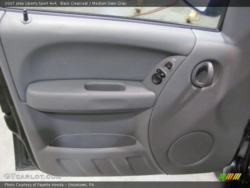 Black Clearcoat / Medium Slate Gray 2007 Jeep Liberty Sport 4x4