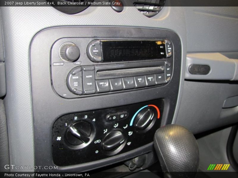 Black Clearcoat / Medium Slate Gray 2007 Jeep Liberty Sport 4x4