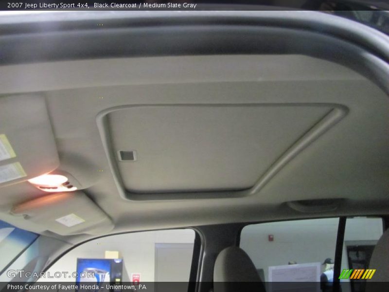 Black Clearcoat / Medium Slate Gray 2007 Jeep Liberty Sport 4x4