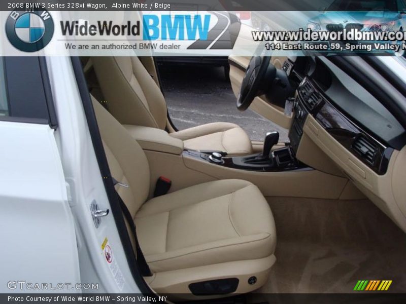 Alpine White / Beige 2008 BMW 3 Series 328xi Wagon