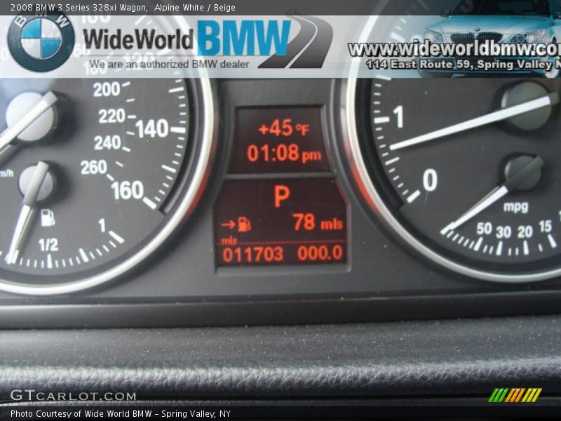 Alpine White / Beige 2008 BMW 3 Series 328xi Wagon