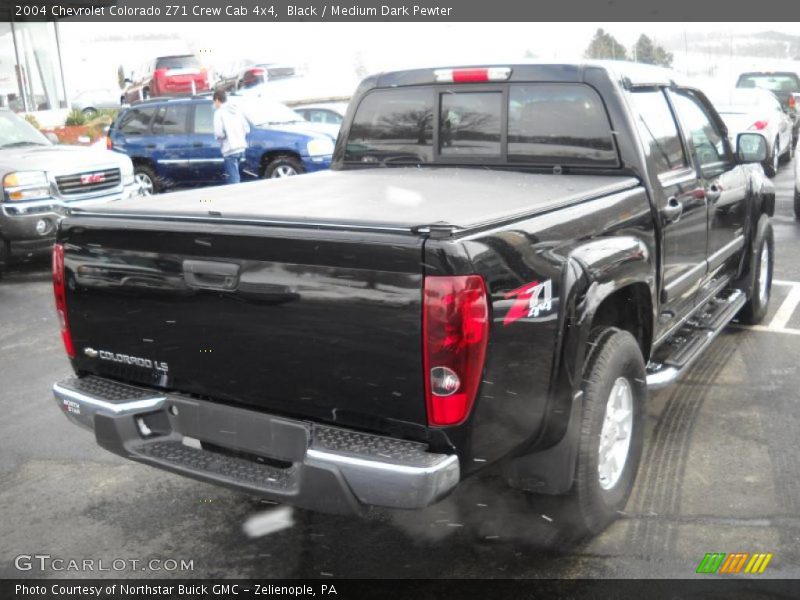Black / Medium Dark Pewter 2004 Chevrolet Colorado Z71 Crew Cab 4x4