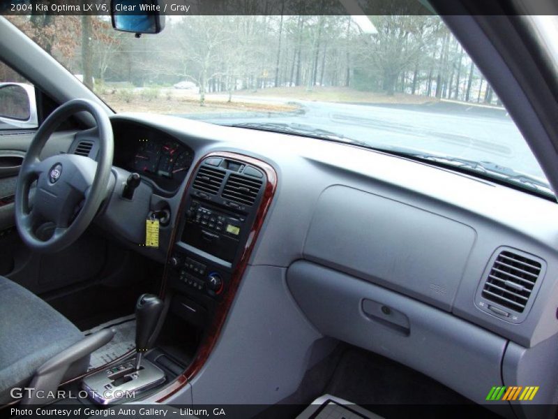 Clear White / Gray 2004 Kia Optima LX V6