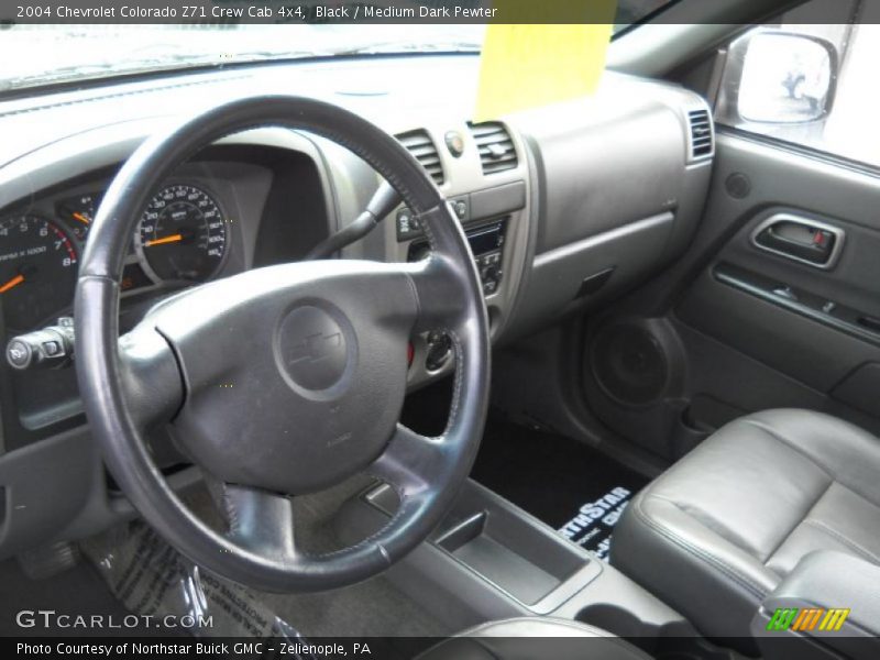 Black / Medium Dark Pewter 2004 Chevrolet Colorado Z71 Crew Cab 4x4