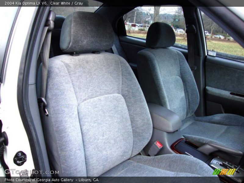 Clear White / Gray 2004 Kia Optima LX V6