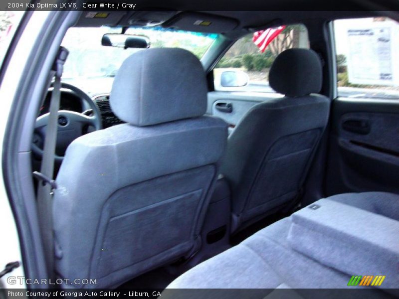 Clear White / Gray 2004 Kia Optima LX V6