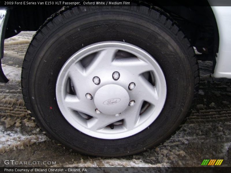 Oxford White / Medium Flint 2009 Ford E Series Van E150 XLT Passenger