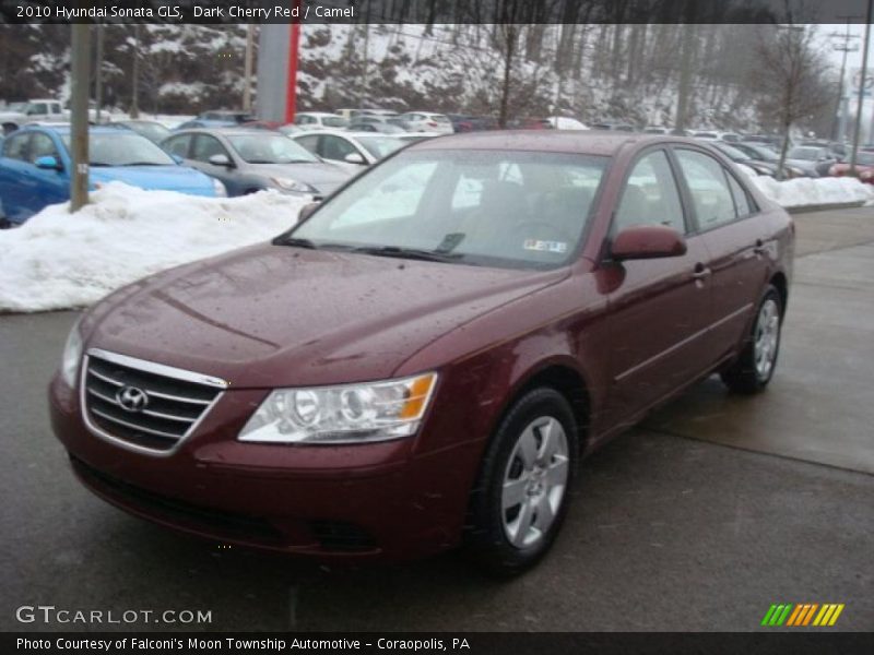 Dark Cherry Red / Camel 2010 Hyundai Sonata GLS