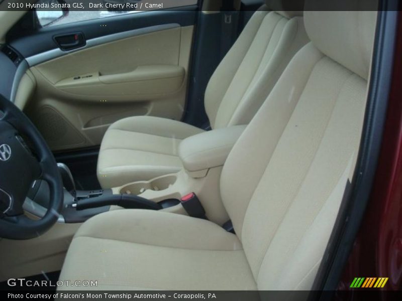 Dark Cherry Red / Camel 2010 Hyundai Sonata GLS