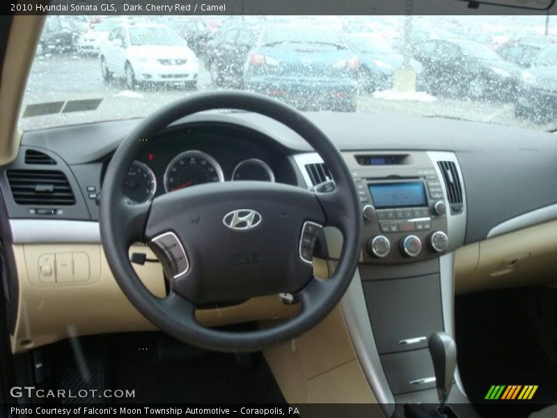Dark Cherry Red / Camel 2010 Hyundai Sonata GLS