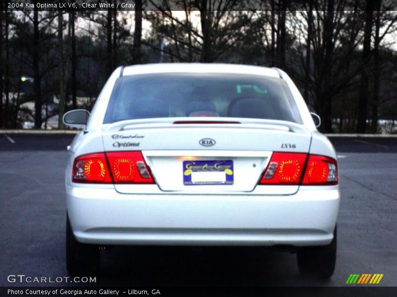 Clear White / Gray 2004 Kia Optima LX V6