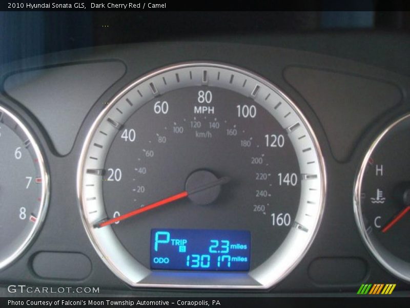 Dark Cherry Red / Camel 2010 Hyundai Sonata GLS