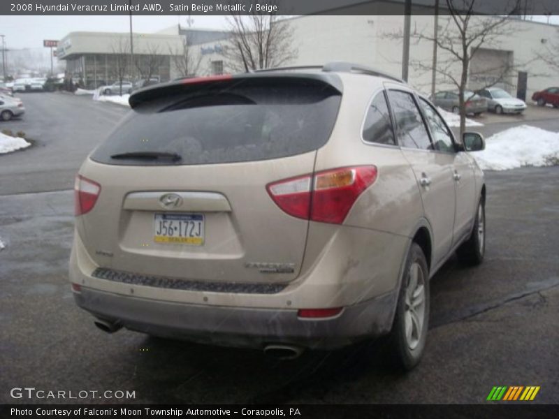 Satin Beige Metallic / Beige 2008 Hyundai Veracruz Limited AWD