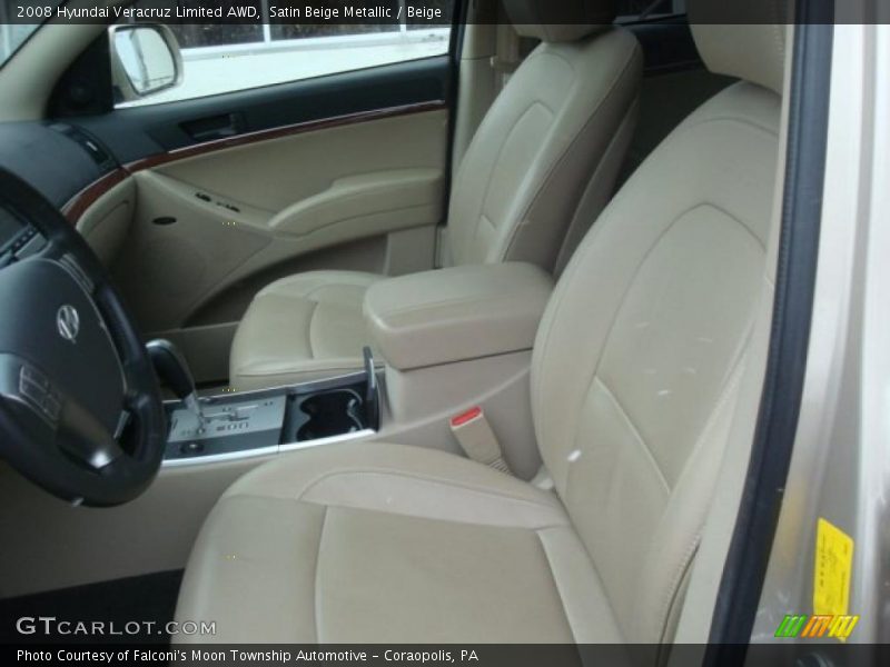 Satin Beige Metallic / Beige 2008 Hyundai Veracruz Limited AWD