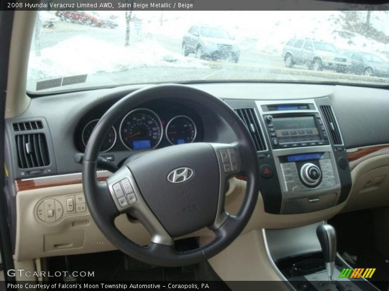 Satin Beige Metallic / Beige 2008 Hyundai Veracruz Limited AWD