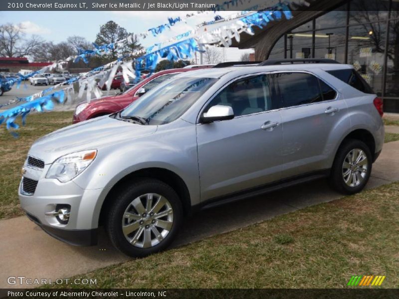 Silver Ice Metallic / Jet Black/Light Titanium 2010 Chevrolet Equinox LT