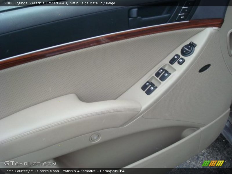 Satin Beige Metallic / Beige 2008 Hyundai Veracruz Limited AWD