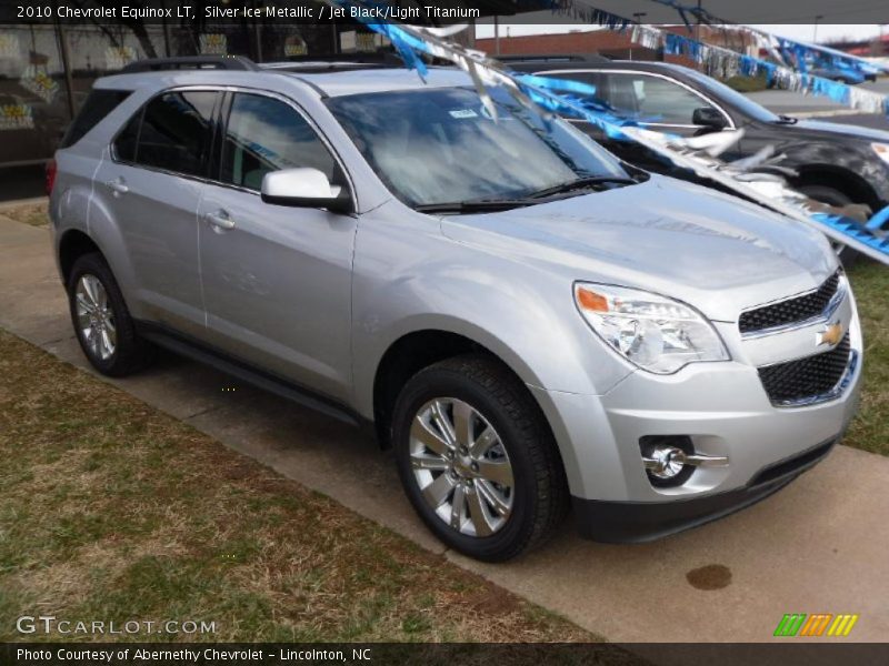 Silver Ice Metallic / Jet Black/Light Titanium 2010 Chevrolet Equinox LT