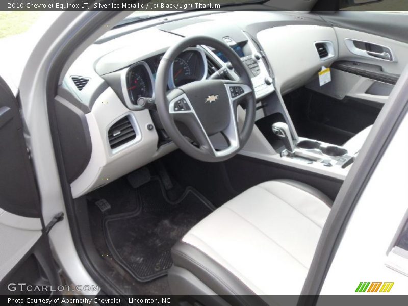 Silver Ice Metallic / Jet Black/Light Titanium 2010 Chevrolet Equinox LT