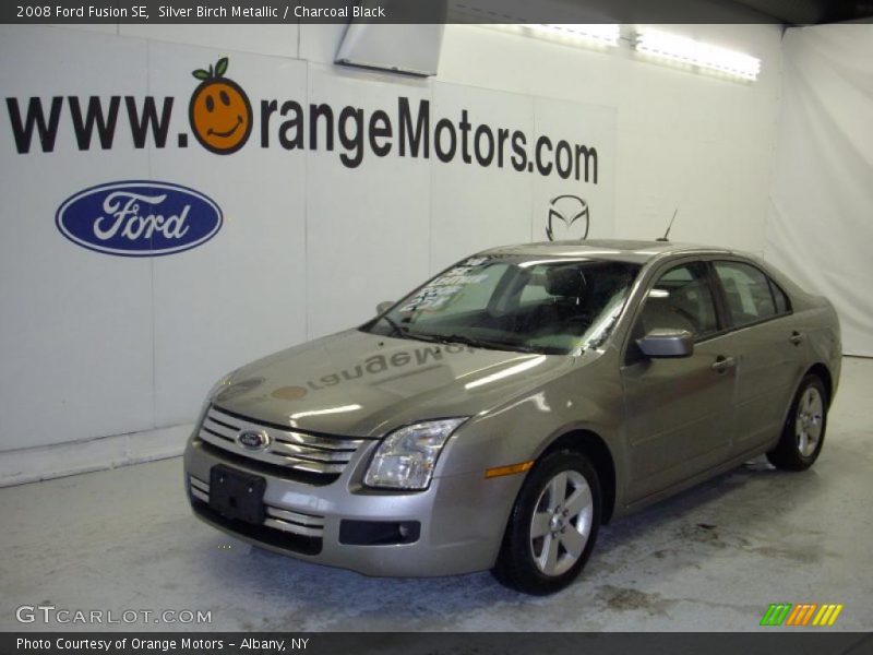 Silver Birch Metallic / Charcoal Black 2008 Ford Fusion SE