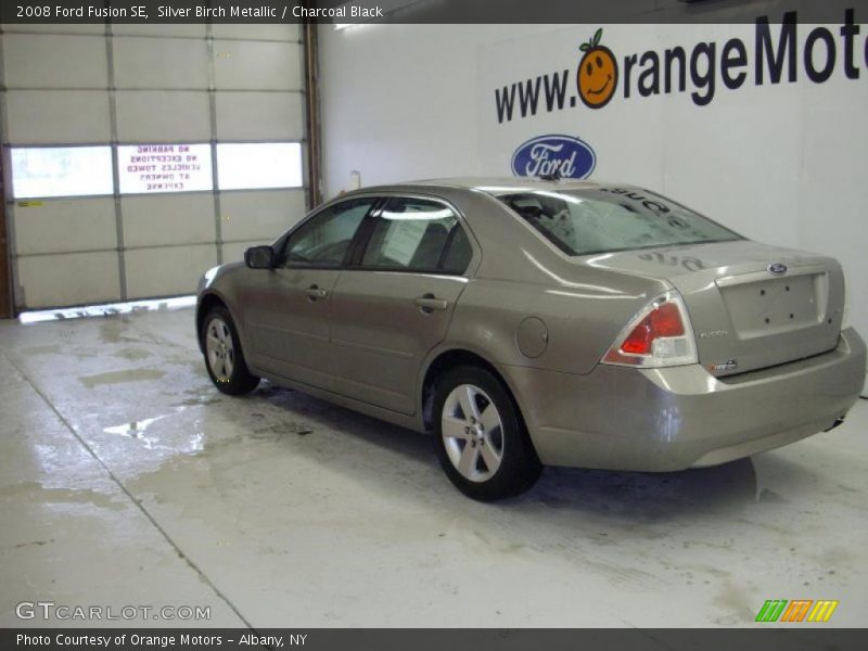 Silver Birch Metallic / Charcoal Black 2008 Ford Fusion SE