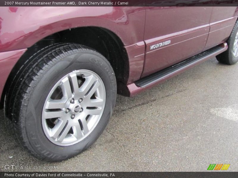 Dark Cherry Metallic / Camel 2007 Mercury Mountaineer Premier AWD