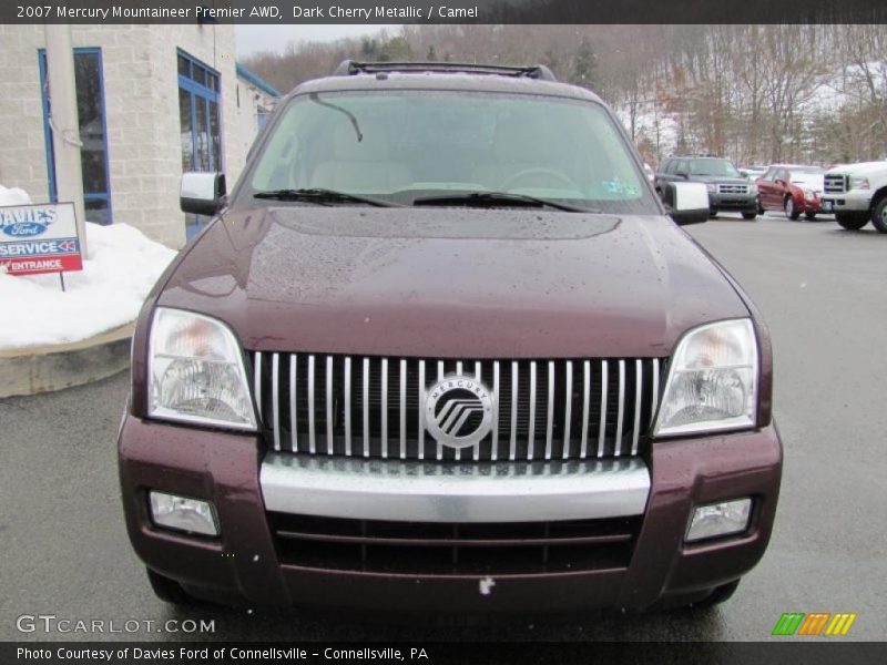 Dark Cherry Metallic / Camel 2007 Mercury Mountaineer Premier AWD