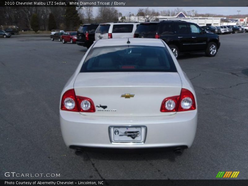 White Diamond Tricoat / Ebony 2010 Chevrolet Malibu LTZ Sedan