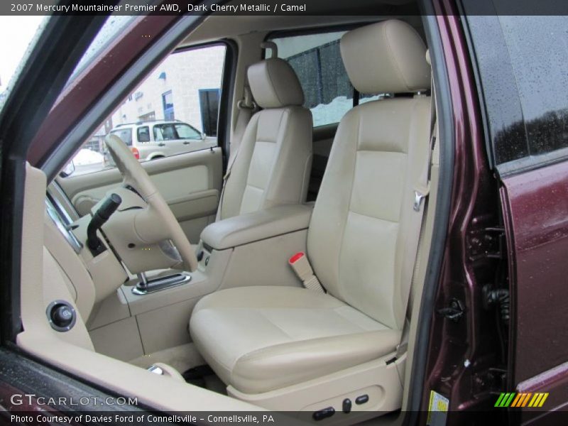 Dark Cherry Metallic / Camel 2007 Mercury Mountaineer Premier AWD