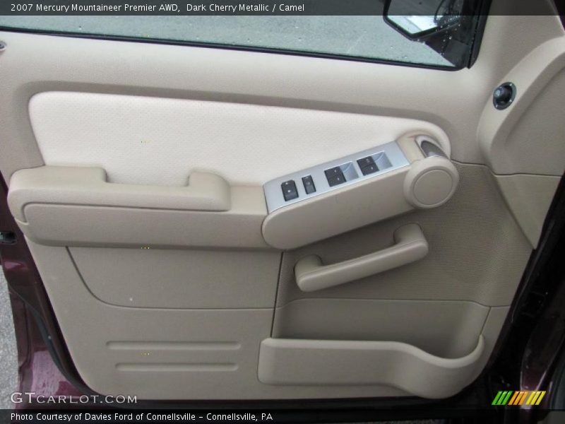 Dark Cherry Metallic / Camel 2007 Mercury Mountaineer Premier AWD