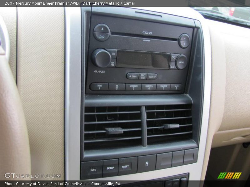 Dark Cherry Metallic / Camel 2007 Mercury Mountaineer Premier AWD