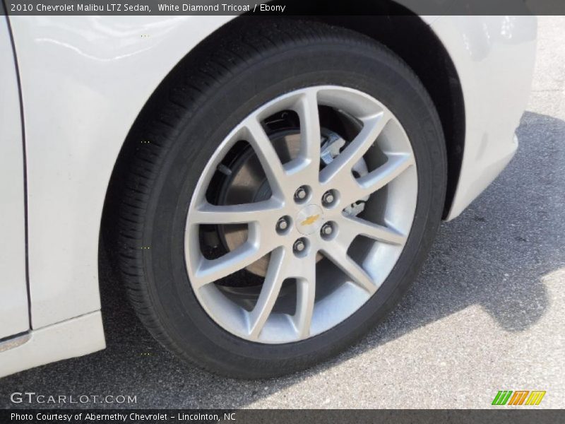 White Diamond Tricoat / Ebony 2010 Chevrolet Malibu LTZ Sedan