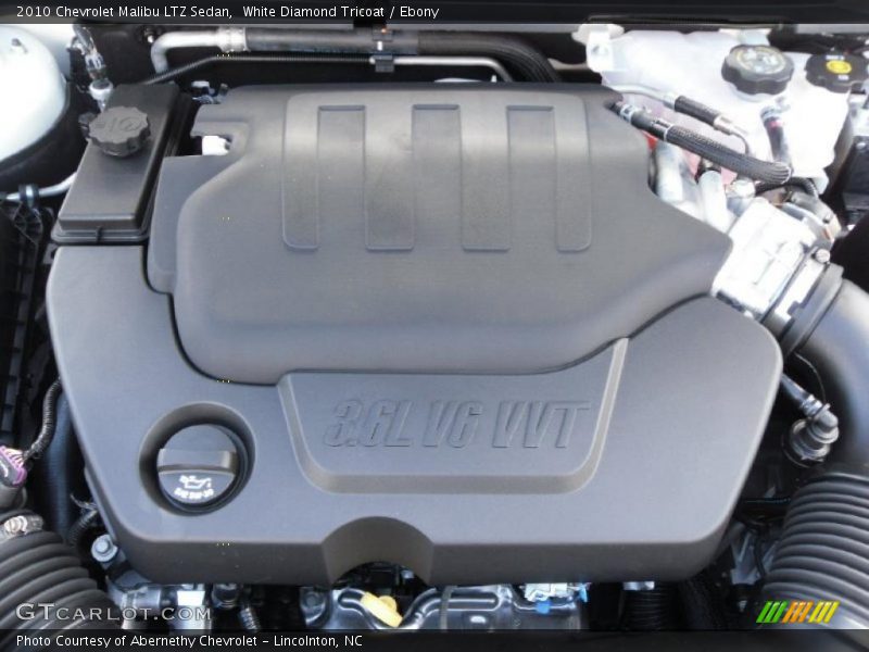 White Diamond Tricoat / Ebony 2010 Chevrolet Malibu LTZ Sedan